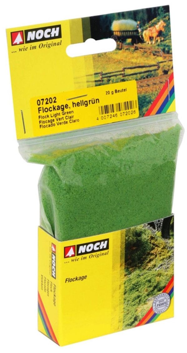 Flock Açık Yeşil 20 gram Diorama Malzemesi, Noch 7202 - Görsel 2