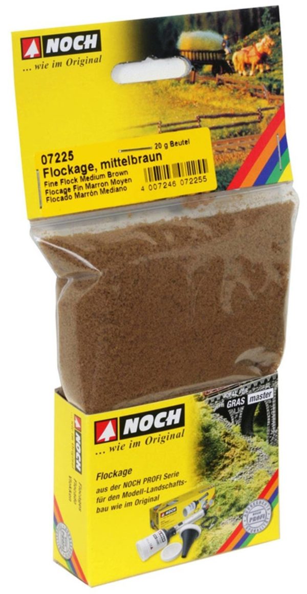 Flock Kahve 20 gram Diorama Malzemesi, Noch 7225 - Görsel 2