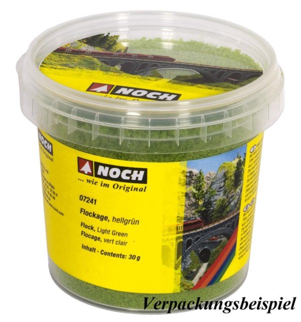 Flock Açık Yeşil 30 gram Diorama Malzemesi, Noch 7241 - Görsel 3