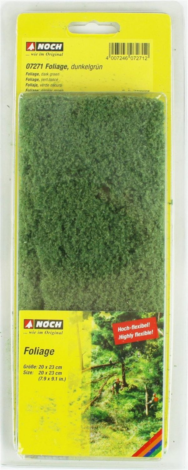 Folyaj Koyu Yeşil 20x23 cm. Diorama Malzemesi, Noch 7271 - Görsel 3