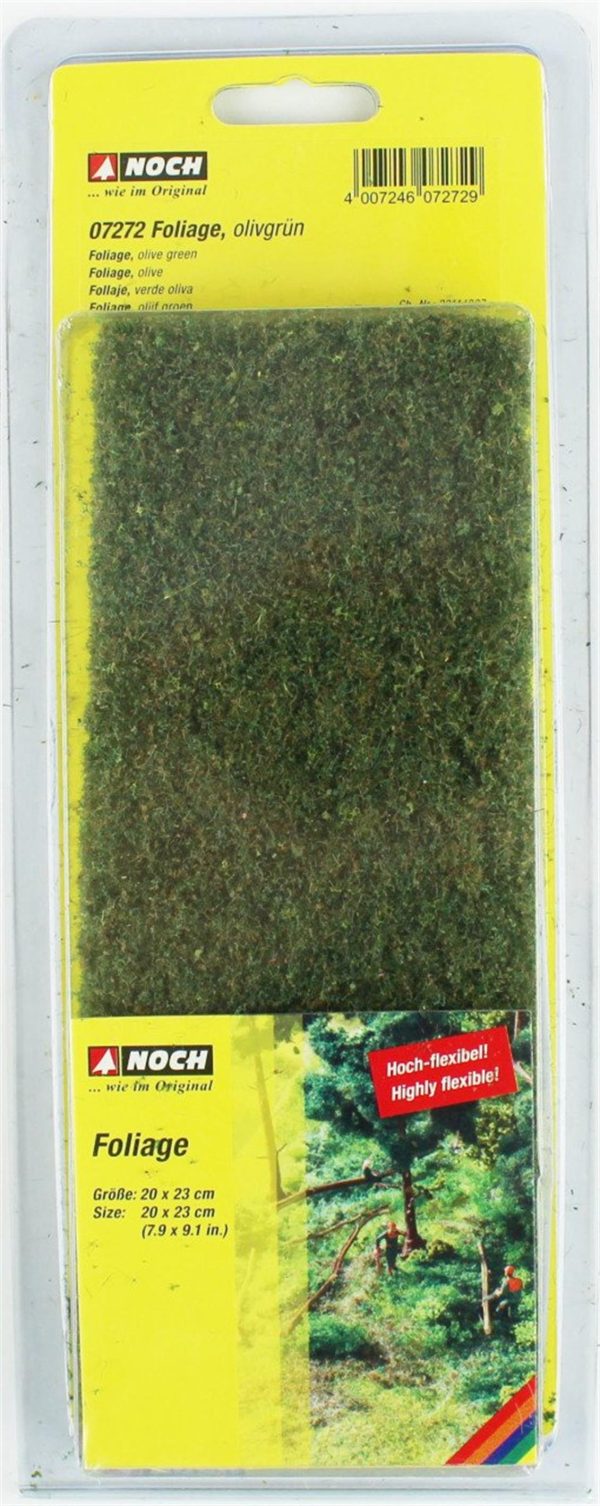 Folyaj Zeytin Yeşili 20x23 cm. Diorama Malzemesi, Noch 7272 - Görsel 3