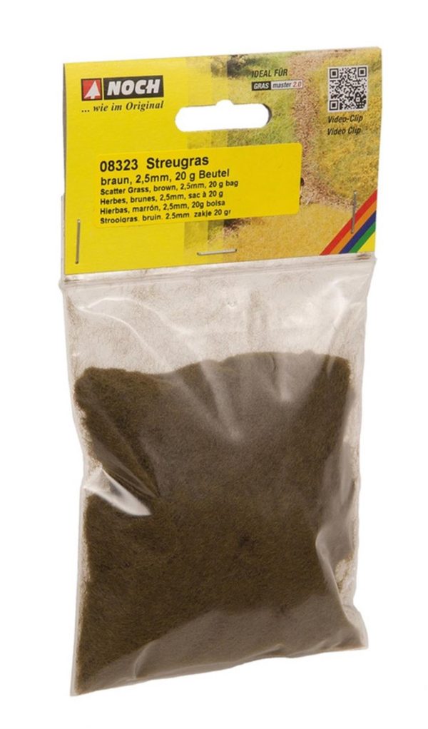 Serpme Çim Kahverengi 2.5 mm 20 Gram Diorama Malzemesi, Noch 8323 - Görsel 3
