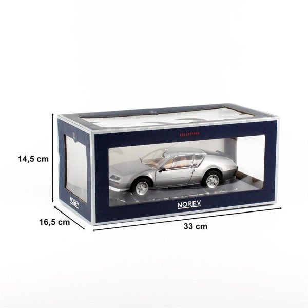 1/18 1979 Alpine Renault A310 V6 Gümüş Diecast Araba, Norev 185320 - Görsel 5