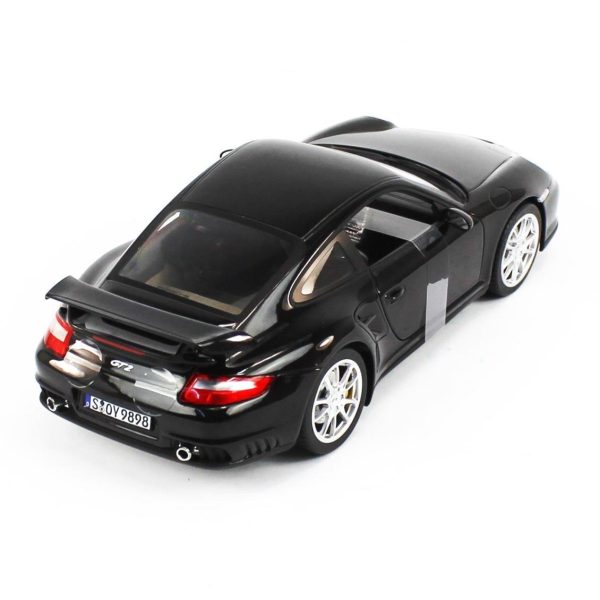 1/18 2010 Porsche 911 GT2 Siyah Diecast Araba, Norev 187598 - Görsel 4