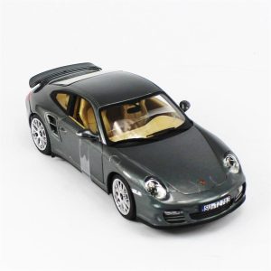 1/18 2010 Porsche 911 Turbo Metalik Gri Diecast Araba, Norev 187623