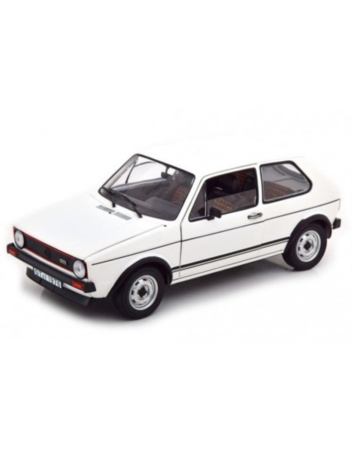 1/18 1976 Volkwagen Golf GTI Beyaz Diecast Araba, Norev 188484
