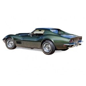 1/18 1969 Chevrolet Corvette Metalik Yeşil Diecast Araba, Norev 189030