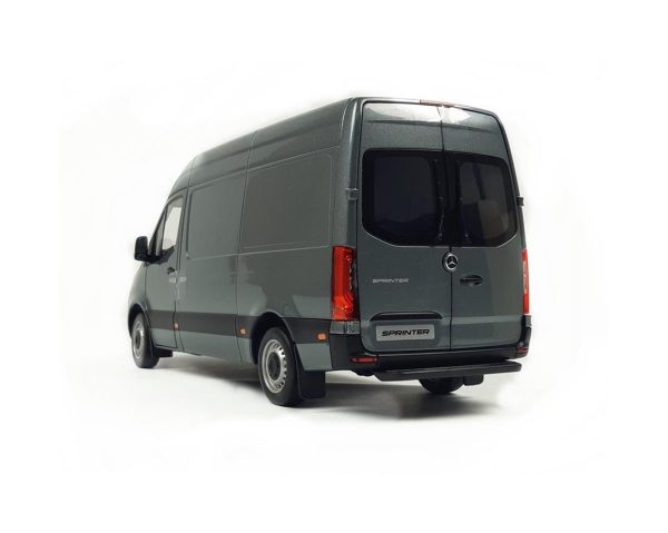 1/18 Mercedes Benz Sprinter 2018 Selenite Grey Metalik Diecast Araba, Norev B66004163 - Görsel 4