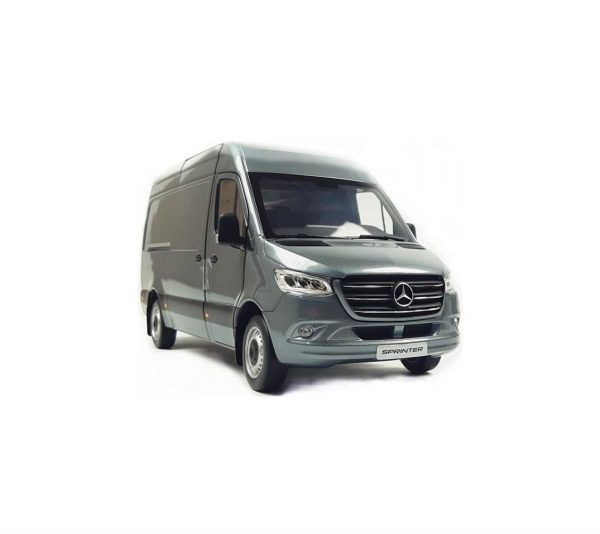 1/18 Mercedes Benz Sprinter 2018 Selenite Grey Metalik Diecast Araba, Norev B66004163 - Görsel 2