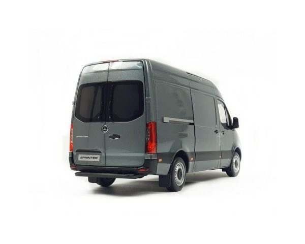 1/18 Mercedes Benz Sprinter 2018 Selenite Grey Metalik Diecast Araba, Norev B66004163 - Görsel 3