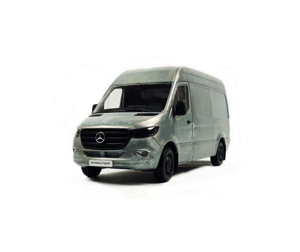 1/18 Mercedes Benz Sprinter 2018 Rugged Edition Grey Gümüş Diecast Araba, Norev B66006029