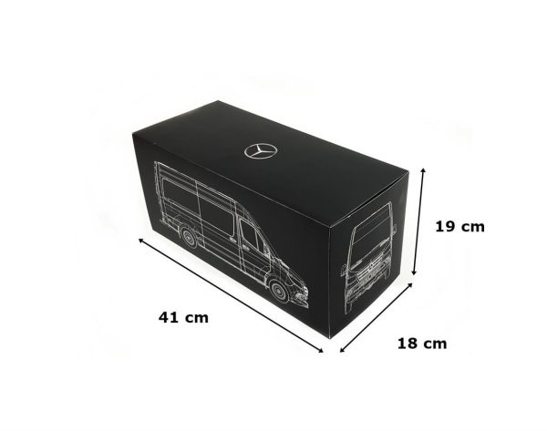 1/18 Mercedes Benz Sprinter 2018 Rugged Edition Grey Gümüş Diecast Araba, Norev B66006029 - Görsel 5
