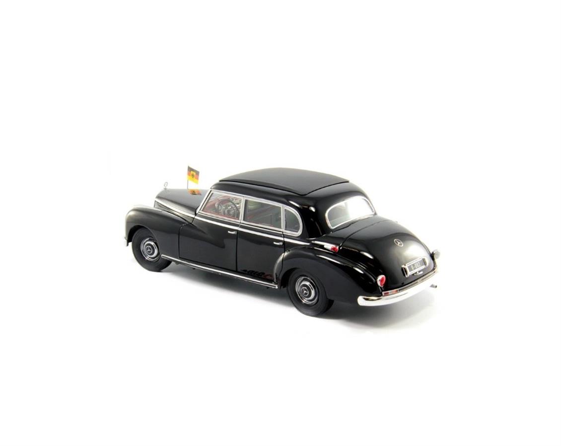 1/18 Mercedes Benz Type 300 Adenaurer 1951 Black Diecast Araba, Norev B66040614 - Görsel 4