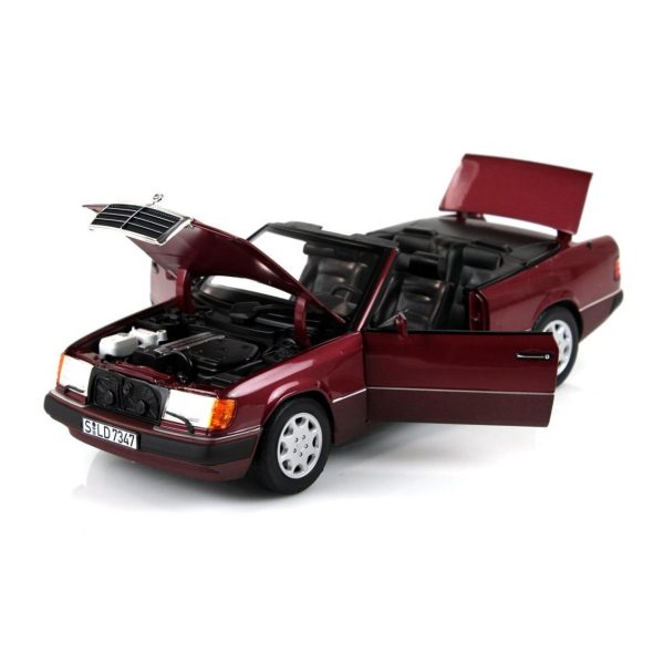1/18 Mercedes Benz 300CE 24 Cabriolet 1992 Almand.Metalik Diecast Araba, Norev B66040616 - Görsel 3