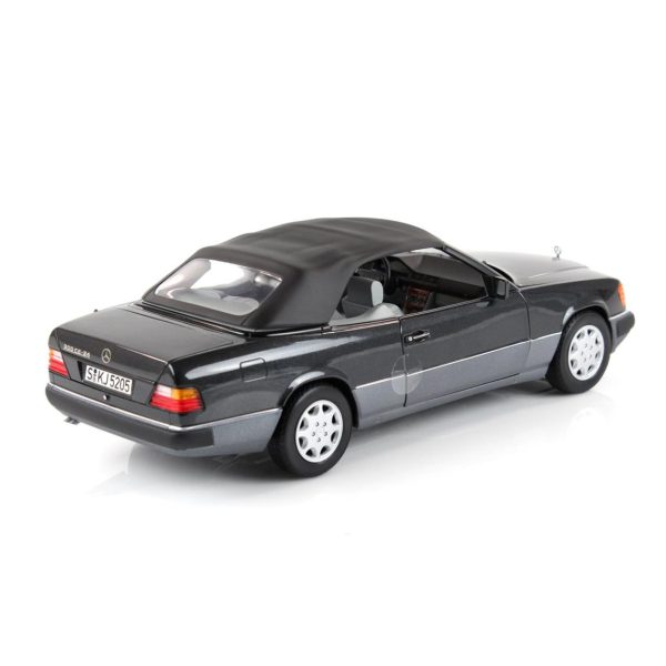 1/18 Mercedes Benz 300CE 24 Cabriolet A124 1992 Blue Black Metalik Diecast Araba, Norev B66040617 - Görsel 4