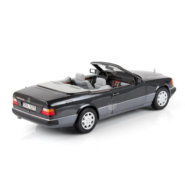 1/18 Mercedes Benz 300CE 24 Cabriolet A124 1992 Blue Black Metalik Diecast Araba, Norev B66040617 - Görsel 2