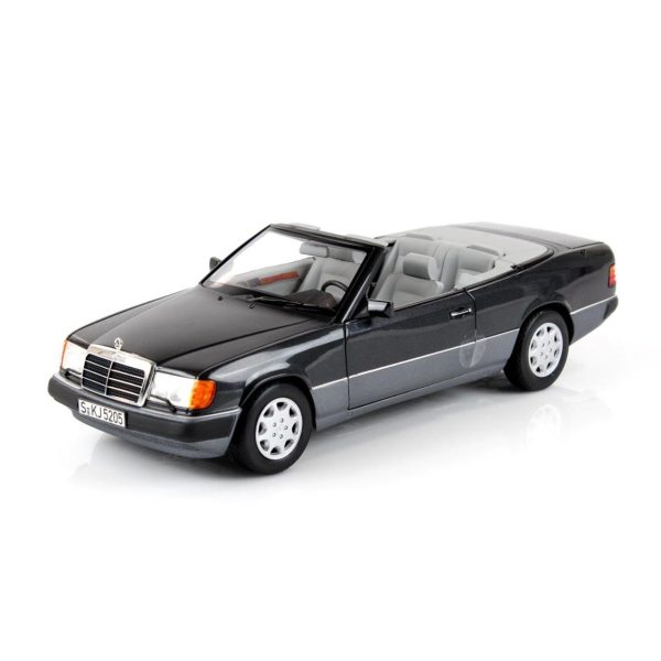 1/18 Mercedes Benz 300CE 24 Cabriolet A124 1992 Blue Black Metalik Diecast Araba, Norev B66040617