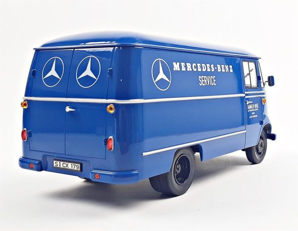 1/18 Mercedes Benz L319 Van Service 1961 Blue Diecast Araba, Norev B66040630 - Görsel 3
