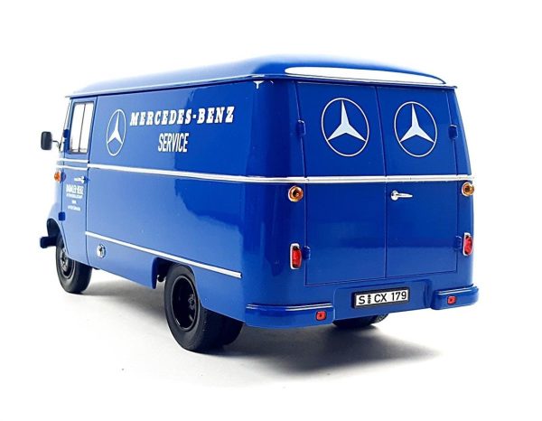 1/18 Mercedes Benz L319 Van Service 1961 Blue Diecast Araba, Norev B66040630 - Görsel 4
