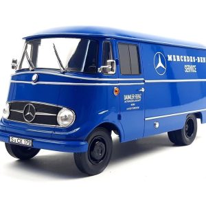 1/18 Mercedes Benz L319 Van Service 1961 Blue Diecast Araba, Norev B66040630