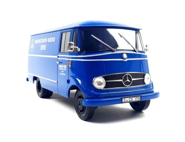 1/18 Mercedes Benz L319 Van Service 1961 Blue Diecast Araba, Norev B66040630 - Görsel 2