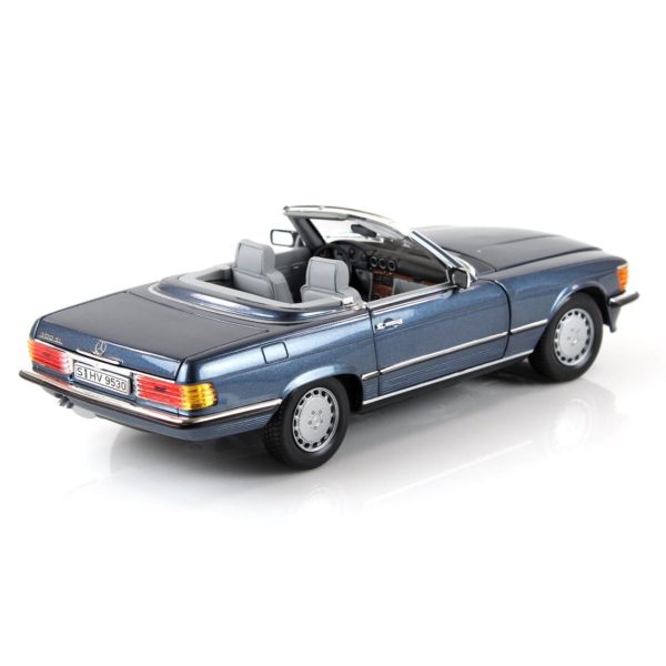 1/18 Mercedes Benz 300 SLR 107 1985 Lapis Blue Metalik Diecast Araba, Norev B66040634 - Görsel 2