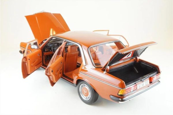 1/18 Mercedes Benz 200 (W123) 1980-1985 English Red Diecast Araba, Norev B66040653 - Görsel 6