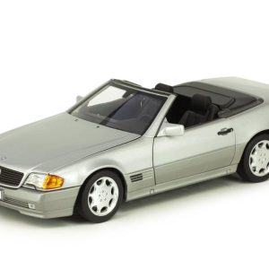 1/18 Mercedes Benz 500 SL (R129) Roadster 1989-1995 Brilliant Gümüş Metalik Diecast Araba M, Norev B66040656