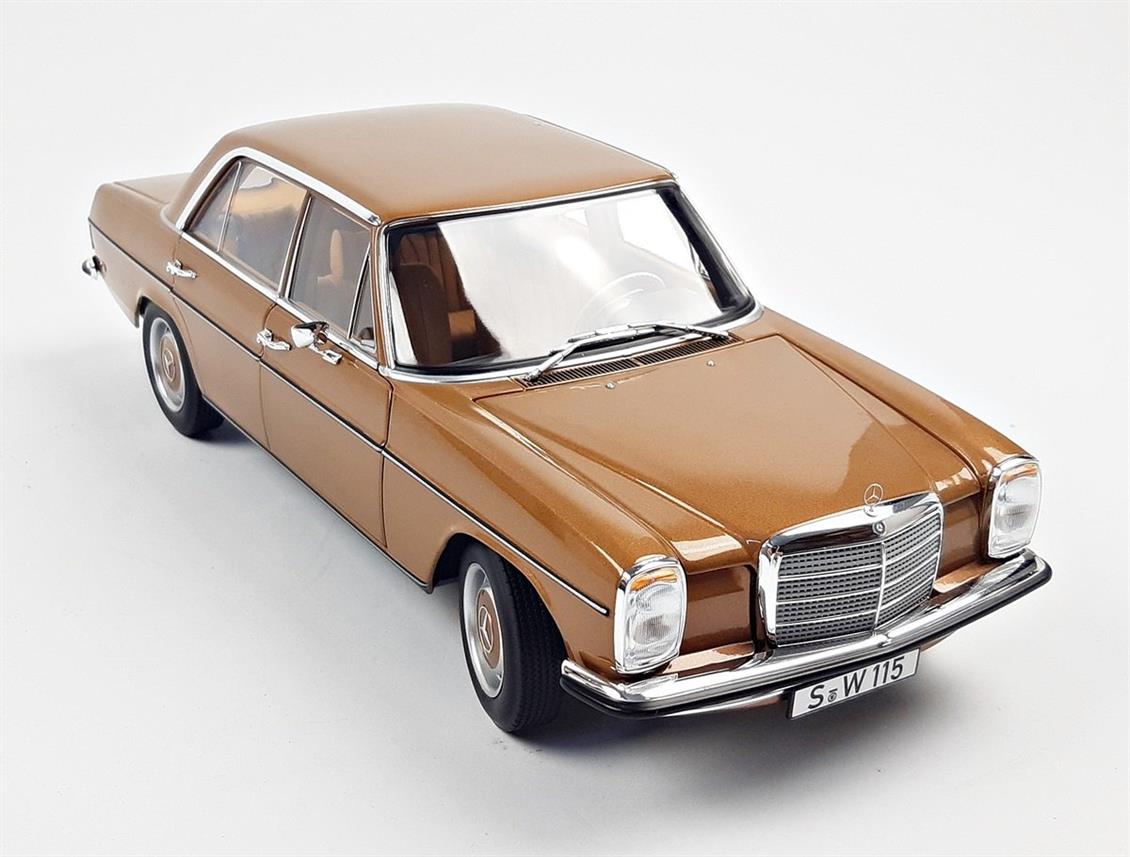 1/18 Mercedes Benz 200 (W114) 1968 Altın Diecast Araba, Norev B66040665 - Görsel 2