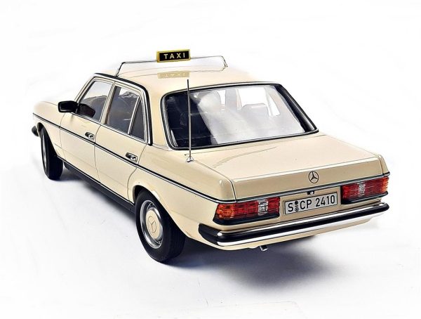 1/18 Mercedes Benz 200 (W123) Taxi 1980 IVory Diecast Araba, Norev B66040670 - Görsel 4