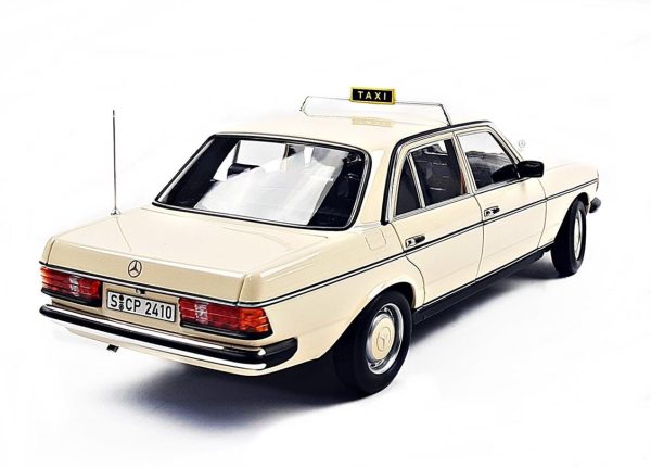 1/18 Mercedes Benz 200 (W123) Taxi 1980 IVory Diecast Araba, Norev B66040670 - Görsel 3