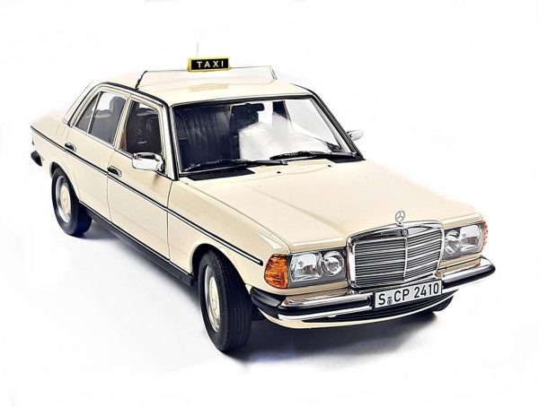 1/18 Mercedes Benz 200 (W123) Taxi 1980 IVory Diecast Araba, Norev B66040670 - Görsel 2