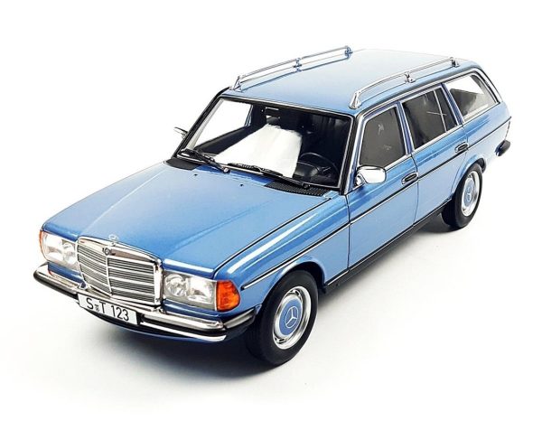 1/18  Mercedes Benz E Class 200 TE Station Wagon T-Model (W123) 1982 Diamond Blue Diecast Arab, Norev B66040671