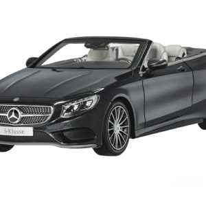 1/18 Mercedes Benz S Class Cabriolet 2015 Black Metalik Diecast Araba, Norev B66960354