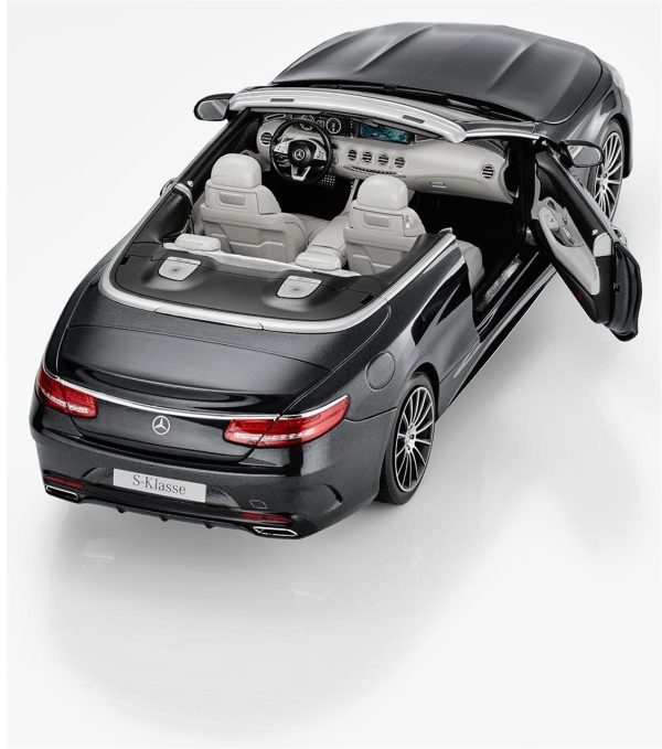 1/18 Mercedes Benz S Class Cabriolet 2015 Black Metalik Diecast Araba, Norev B66960354 - Görsel 2