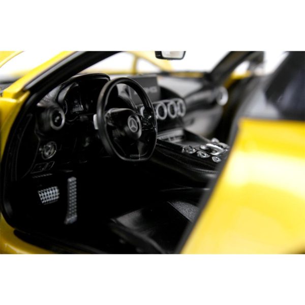 1/18 Mercedes Benz AMG GT-S (C190) 2016 Yellow Solarbeam Metalik Diecast Araba, Norev B66960410 - Görsel 5