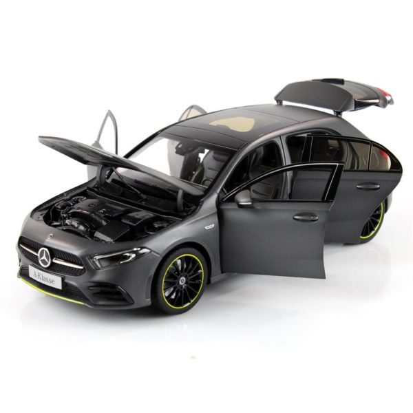 1/18 Mercedes Benz A Class (W177) 2018 Mountain Grey Magno Diecast Araba, Norev B66960428 - Görsel 3