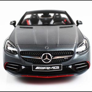 1/18 Mercedes Benz SLC43 AMG Biturbo Spider 2016 Selenite Magno Grey Diecast Araba, Norev B66960466