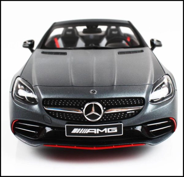 1/18 Mercedes Benz SLC43 AMG Biturbo Spider 2016 Selenite Magno Grey Diecast Araba, Norev B66960466