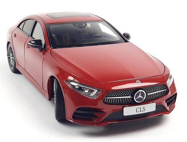 1/18 Mercedes Benz CLS Coupe (C257) 2018 Hyacinth Red Metalik Diecast Araba, Norev B66960545 - Görsel 3