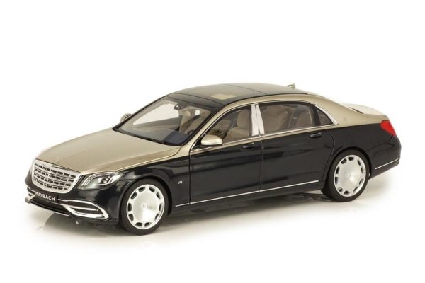 1/18 Mercedes Benz Maybach S650 (X222) 2020 Aragonite Gümüş Blue Metalik Diecast Araba Mode, Norev B66960615