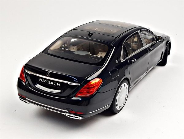 1/18 Mercedes Benz S Class S650 Cabriolet Maybach (X222) 2020 Magnetite Black Diecast Araba M, Norev B66960616 - Görsel 3