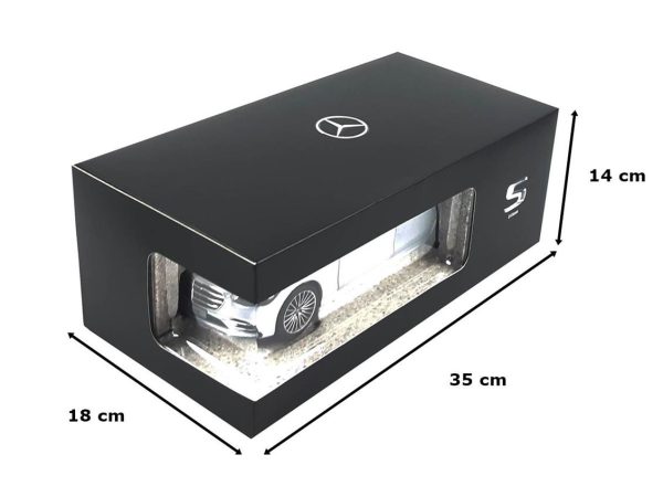 1/18 Mercedes Benz S Class (V223) 2020 Gümüş Diecast Araba, Norev B66960633 - Görsel 5