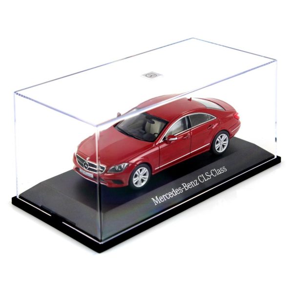 1/43 Mercedes Benz CLS 2014 Hyacinth Red Metalik Diecast Araba, Norev B66961936 - Görsel 6