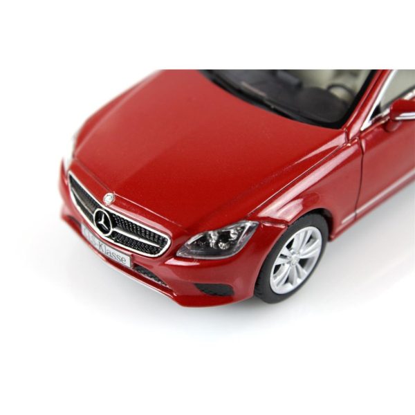 1/43 Mercedes Benz CLS 2014 Hyacinth Red Metalik Diecast Araba, Norev B66961936 - Görsel 3