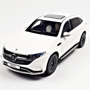 1/18 Mercedes Benz (N293) EQC 4Matic 2019 Diamond White Diecast Araba, NZG B66963756