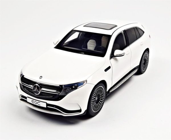 1/18 Mercedes Benz (N293) EQC 4Matic 2019 Diamond White Diecast Araba, NZG B66963756