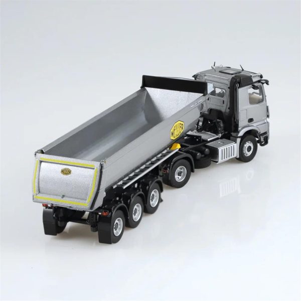 1/50 Mercedes-Benz AROCS Damperli Kırkayak Çekici Gri Diecast Model, NZG LM10020055 - Görsel 3