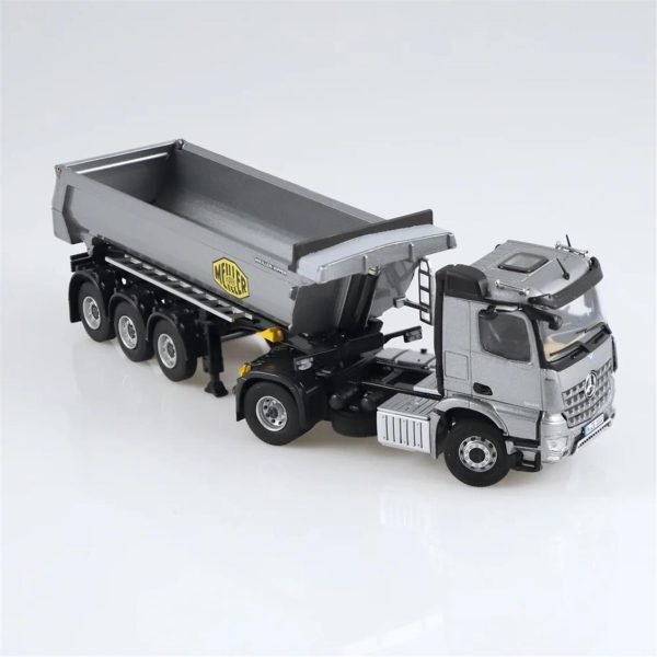 1/50 Mercedes-Benz AROCS Damperli Kırkayak Çekici Gri Diecast Model, NZG LM10020055 - Görsel 4