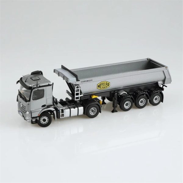 1/50 Mercedes-Benz AROCS Damperli Kırkayak Çekici Gri Diecast Model, NZG LM10020055